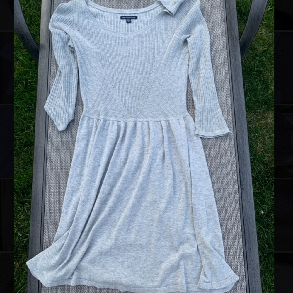 American Eagle Grey Sweater Dress